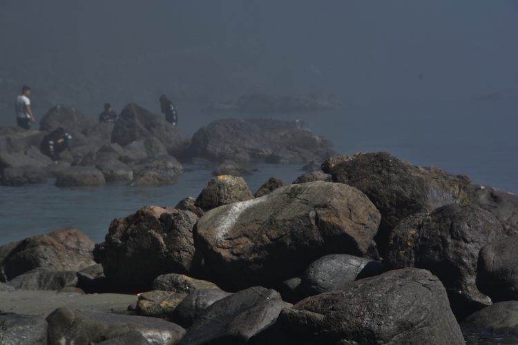 rocks in water